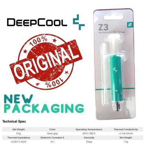 ซิลิโคนซีพียู DEEPCOOL Z3 / Z5 Thermal Paste silicone