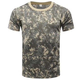 ฤดูร้อนแห้งเร็วป่าพรางเสื้อยืดMan Jungle Desert Camouกราฟิกเสื้อยืดสําหรับชายผ้ายิมฟิตเนสท็อปส์Teeเสื้อ