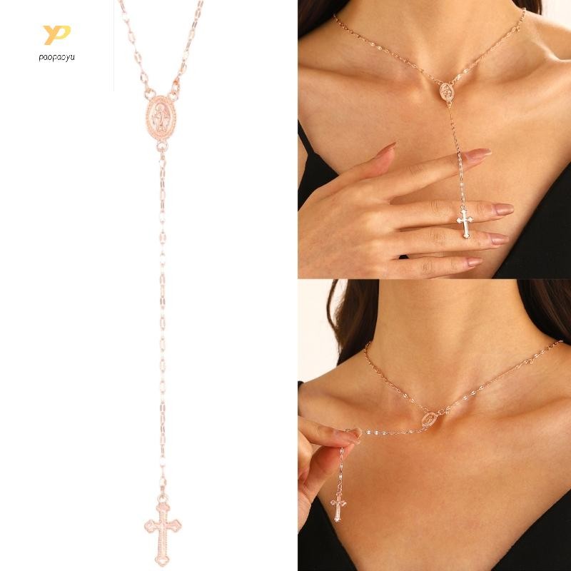 Ppy ศาสนา Crucifix สร้อยคอแฟชั่น Choker สําหรับผู้หญิงสาววันเกิด Choker