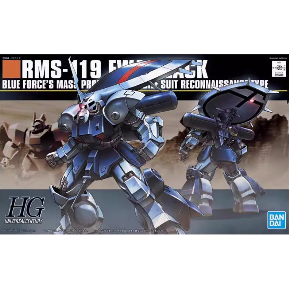 Bandai GUNDAM ประกอบรุ่น HG 096 1/144 Ewac Zack RMS-119 Reconnaissance ประเภท Zagu Animation สินค้าข