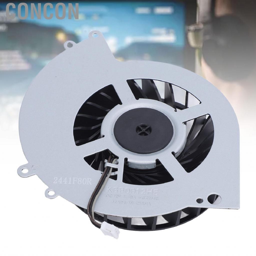 Concon เกมคอนโซล CPU Cooler พัดลมมีเสถียรภาพการระบายความร้อนภายในสำหรับ CUH-1200AB01 CUH-1200AB02 KS