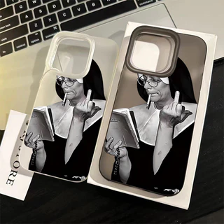 ฝาครอบโทรศัพท์นุ่ม กันกระแทก For iPhone11 13 15 12 14 16ProMax 7 8Plus X XR XS Max ชังการกระทำ