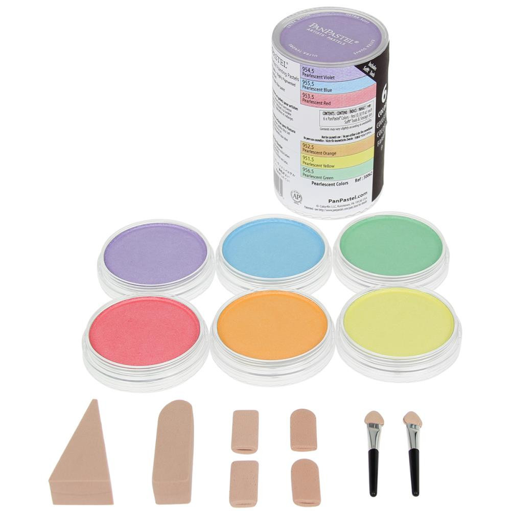 PanPastel Ultra Soft Artist Pastel Set 9ml 6/Pkg - Pearlescent (Soft Pastel)