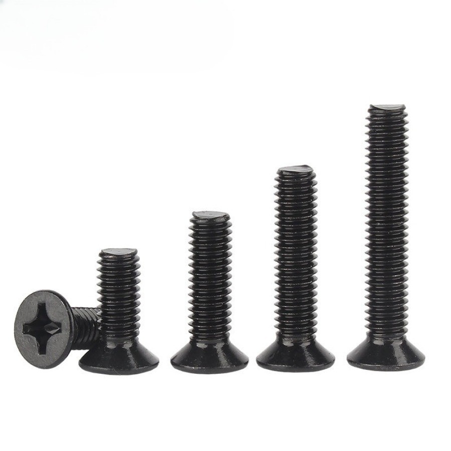 น็อต สกรู หัวเตเปอร์ แฉก F+ สีดํา สแตนเลส 304 เกลียวมิล หยาบ/Flat Head Phillip Machine Screw M2/M2.5/M3/M4/M5/M6 * L3-50mm (WDY-YL-TH-w) ราคา ถูกที่สุด ดีลบีเคเค แกลเลอรีภาพที่ 6