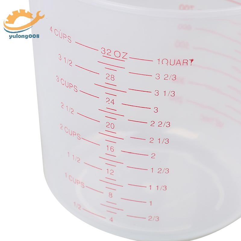 [MR] เหยือกตวงพลาสติกคุณภาพสูง ถ้วยสเกลความจุขนาดใหญ่ 25/500/1000ml TH ราคา ถูกที่สุด ดีลบีเคเค แกลเลอรีภาพที่ 7
