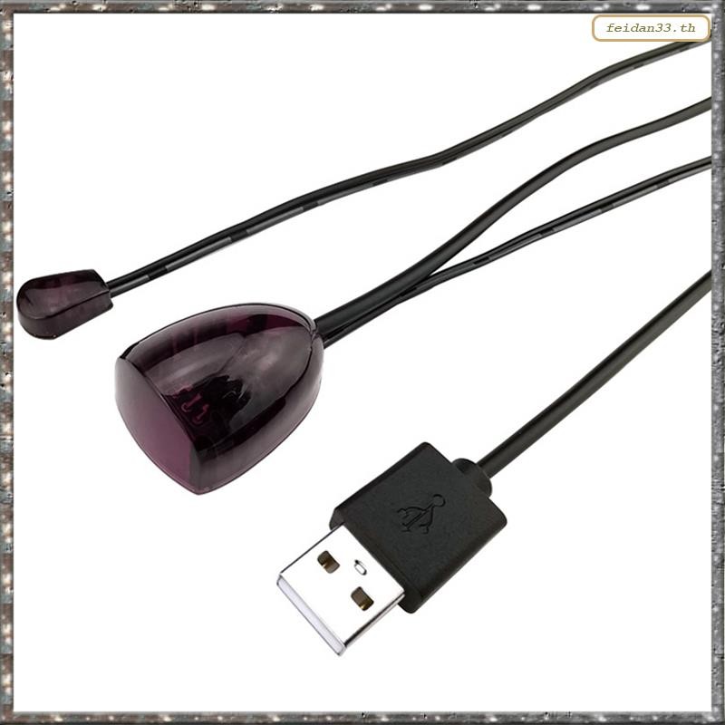 [LHY] อะแดปเตอร์ USB อินฟราเรด IR Remote Extender Repeater Receiver ตัวส่งสัญญาณสมัครอุปกรณ์รีโมทคอนโทรลทั้งหมด