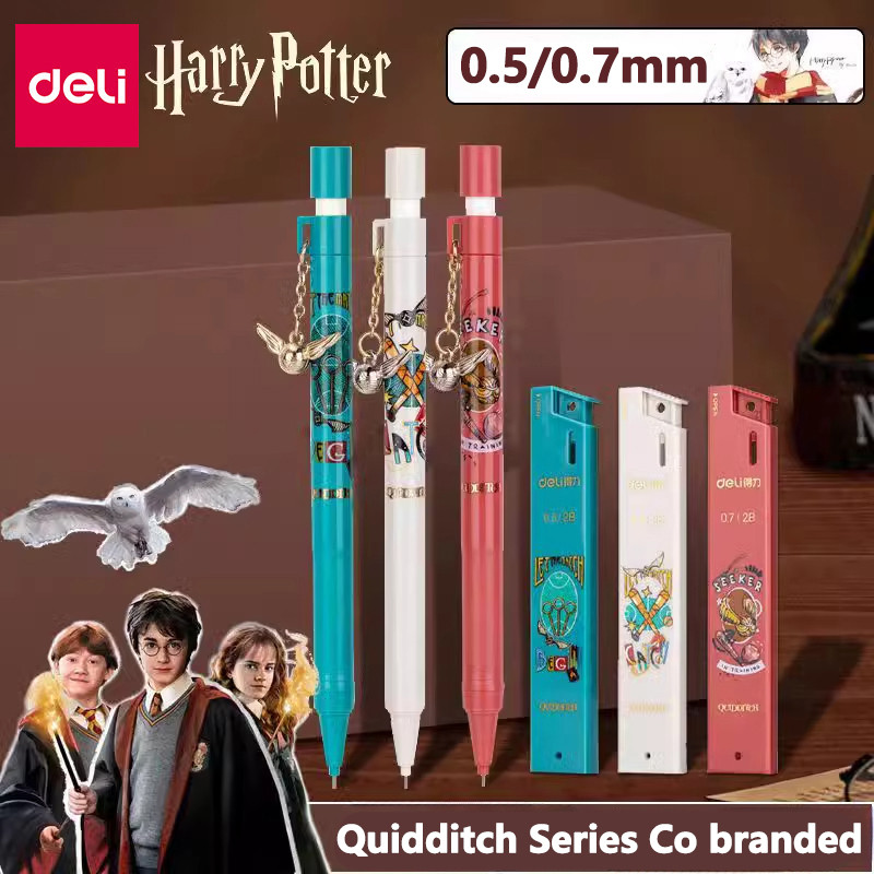 1pcs Deli Harry Potter Quidditch Series Co ดินสออัตโนมัติแบรนด์ Golden Snitch จี้และการจับคู่แกนตะกั่ว