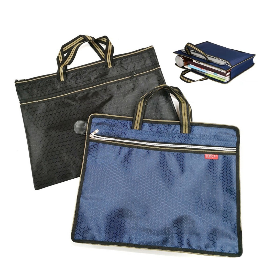 15นิ้ว กระเป๋าเอกสารกันน้ำ labtop bag กระเป๋าธุรกิจ มีซิป สํานักงาน โรงเรียน