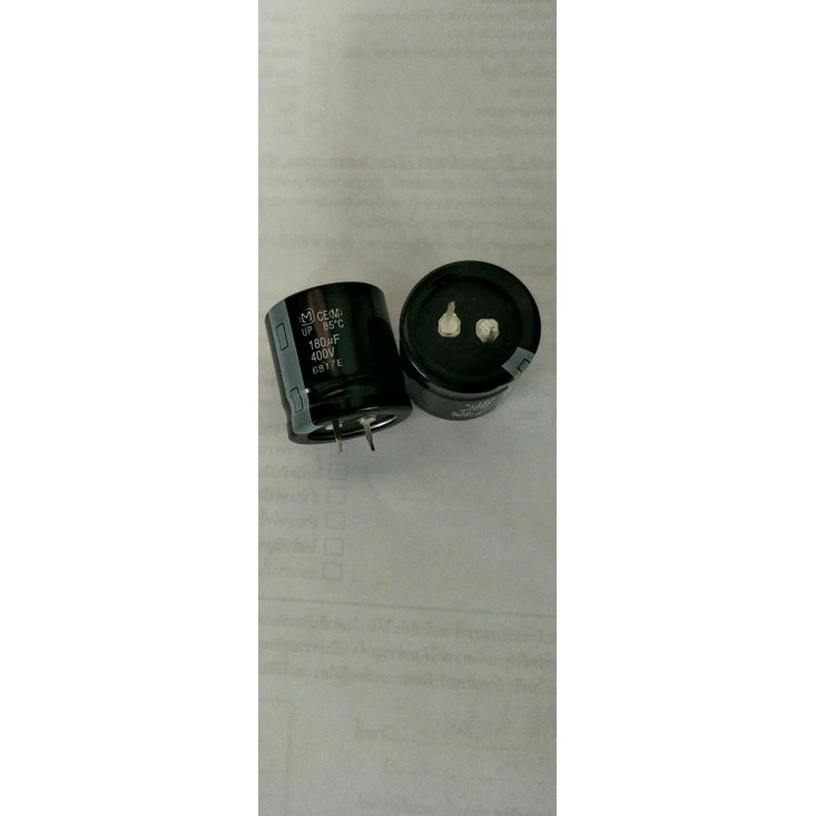 180UF 400V คาปาซิเตอร์ (M) Japan สีดำ ขนาด 30x30mm. ของใหม่ญี่ปุ่นสินค้าพร้อมส่ง 180uf 400v (1ชิ้น) ราคาถูก Shopee Lazada