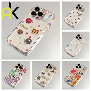 AK เคสโทรศัพท์ซิลิโคน TPU สำหรับ iPhone 11 13 14 15 16 PRO M…