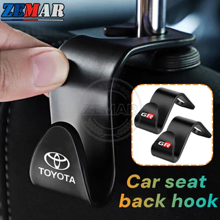 1/2 ชิ้น Toyota ตะขอแขวนเบาะหลังรถยนต์ อุปกรณ์เสริม สําหรับ ที่แขวนของในรถยนต์ Toyota Prius Fortuner Corolla Cross CHR Camry Wish Vios Veloz Estima Sienta Yaris Ativ Altis Hilux Revo bZ4X Hiace
