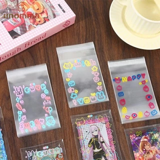 🎈50pcs ถุงซีลการ์ตูน กราฟฟิตี ถุงกาวตนเอง ถุงบรรจุ Opp โปร่งใส unomma