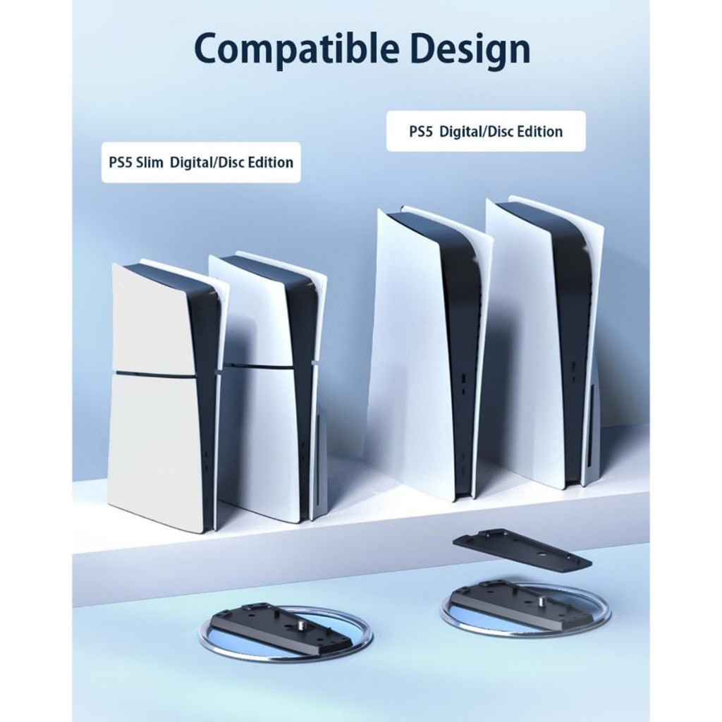 ร้านอยู่กทม.ฐานตั้ง ps5 slim ขาตั้งแนวตั้ง คอนโซล Digital Edition และรุ่นแผ่นดิสก์ขาตั้งฐานพร้อมสกรู อุปกรณ์เสริม