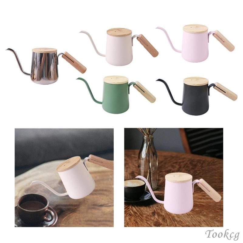 [Tookcg] เททับกาแฟกาต้มน้ําหม้อชา 250ml หม้อกาแฟชงด้วยมือกาต้มน้ําคอห่านขนาดเล็กสําหรับห้องครัว
