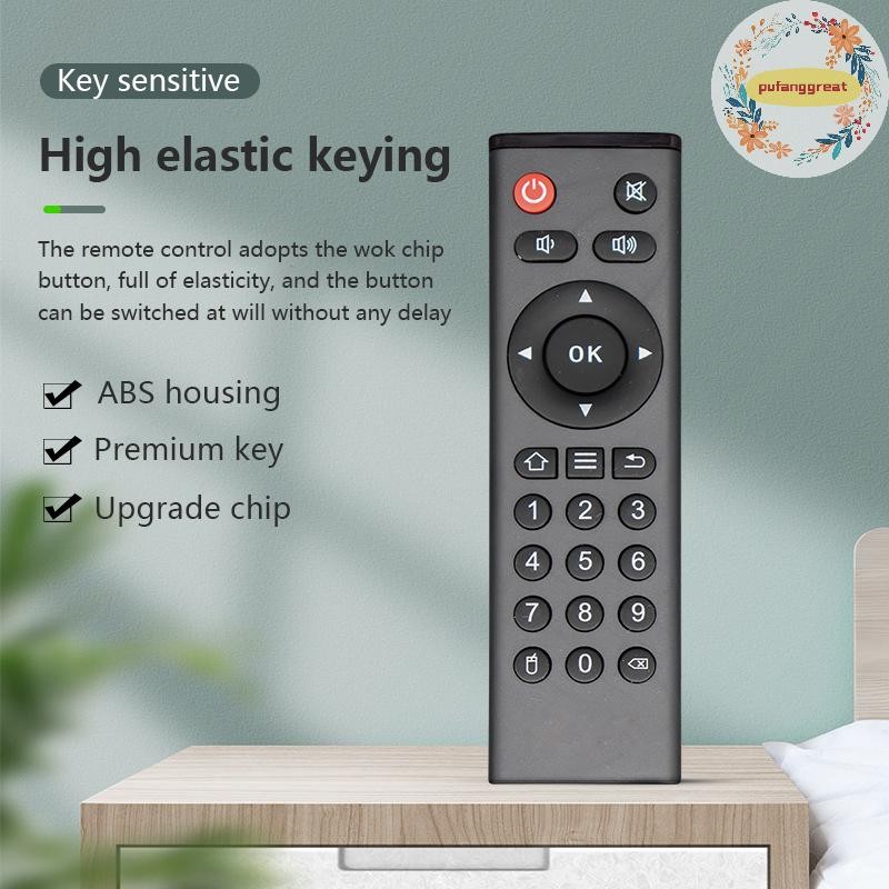 Pufanggreat รีโมทคอนโทรลสําหรับ TX6 Tx2 Tx5 TX8 Mini TX6S SQ2-Box Max Tx92 Tx2 Tx5 Tx66 Tx68 X4 W2 W