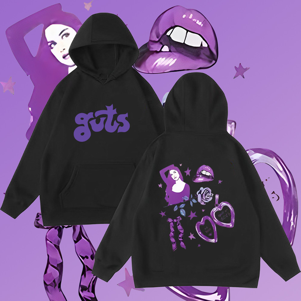 (จัดส่งทันที) ใหม่ 2025 Olivia Rodrigo hoodie Guts World Tour เสื้อฮู้ด ผ้าฝ้ายแท้
