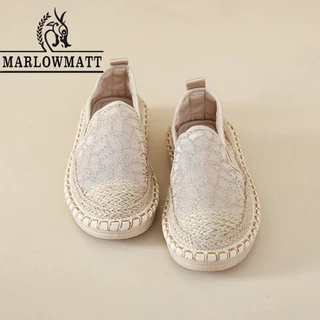 Marlowmatt Ladies Lazy Shoes Cover Foot Lace Upper Lightweight Breathable