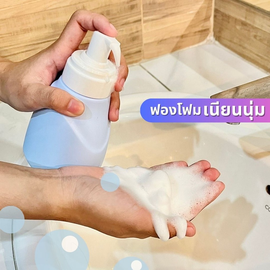 ขวดปั๊มโฟม พลาสติก เพื่อจ่ายสบู่เหลว ครีมอาบน้ำ โฟมเนียนนุ่ม 350ml by Innotrend