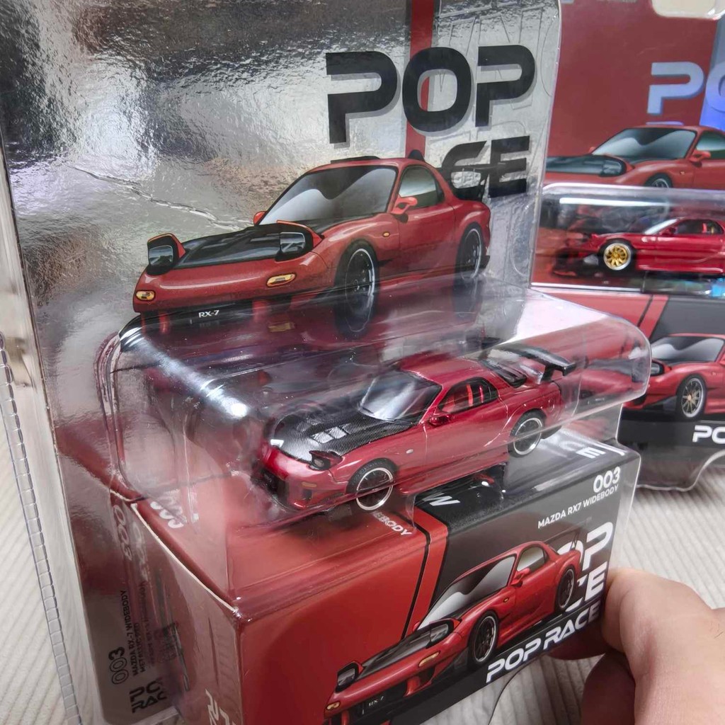 【พร้อมส่ง】pop race rx7 ป๊อปเรซ 1:64 PR640275 Mazda RX7 RE-Amemiya Japan Special Edition