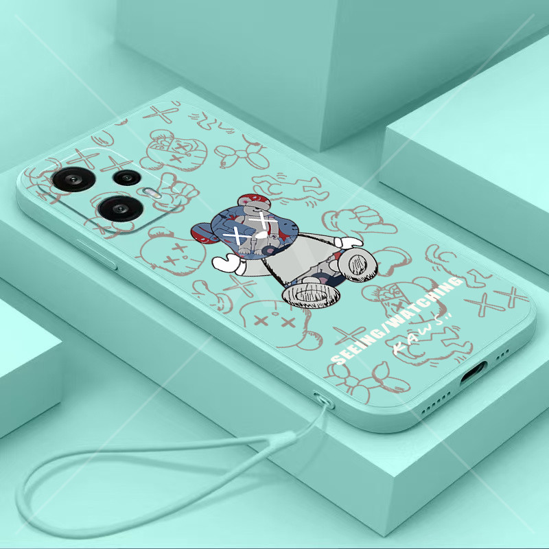 เคส VIVO V50 Lite 4G/5G Y29 4G V50 5G Y19S V40 Lite 4G/5G Y200 4G Y29 5G V50E Y04 4G Y29S Y39 5G V40 Pro ตรงขอบของเหลวการ์ตูนหมีรุนแรงเคสโทรศัพท์ - รูปที่ 4