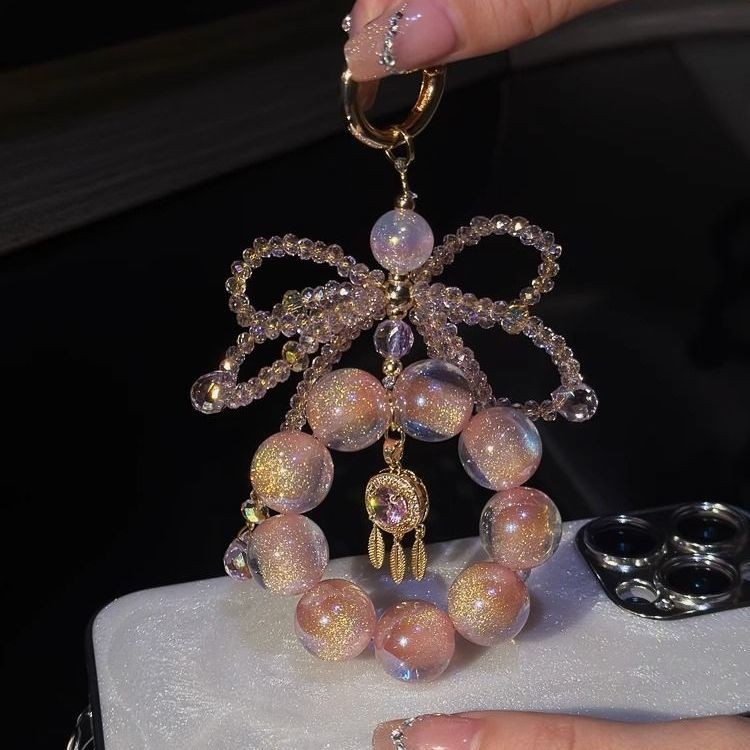 [Xinghe Peach] Strobe Starry Sky เพชรสีโซ่โทรศัพท์มือถือ Dream Catcher Star Girlyกระเป๋าจี้แสงฤดูร้อน Series สวยสุดๆ