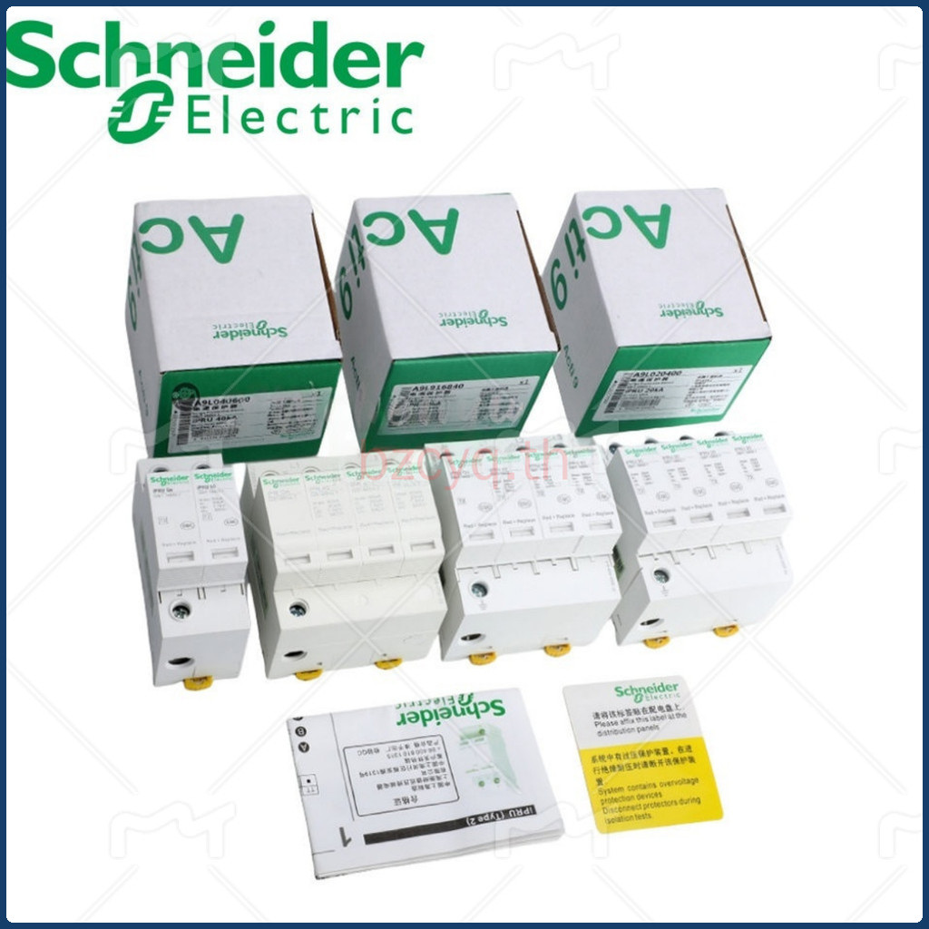 Schneider เครื่องป้องกันไฟกระชาก iPR iPRU iST EA9 เครื่องป้องกันฟ้าผ่า 2P ป้องกันไฟกระชาก 4P เครื่องป้องกันฟ้าผ่า