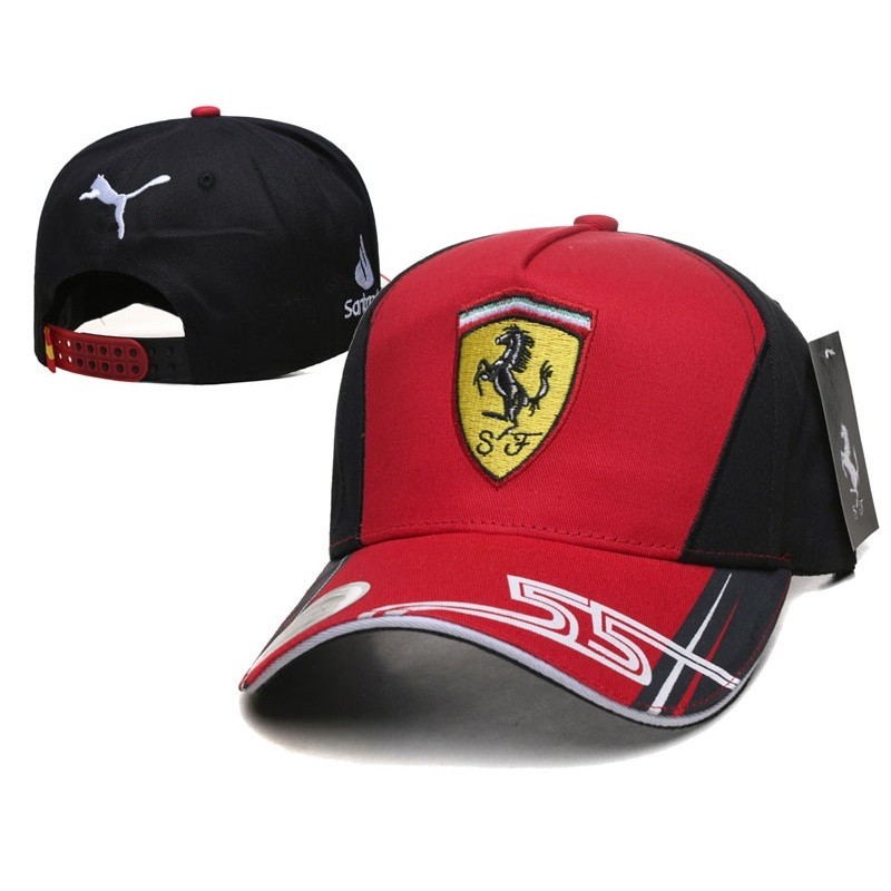 หมวกแข่ง Mens Ferrari F1 ใหม่ หมวกหรูหรา (หมวก) หมวกวิ่ง 99