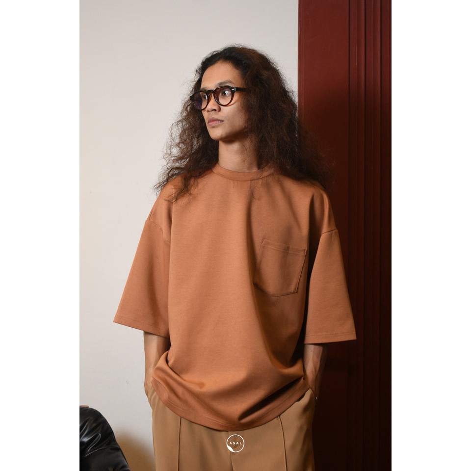 ASAL LELAKI : เสื้อยืด LEOS OVERSIZED (STRETCH) DAALM WARNA AUBURN