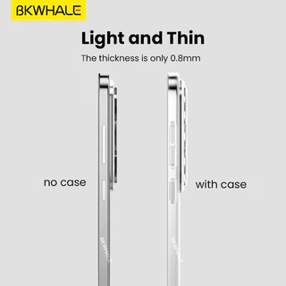 BKWHALE Matte Ultra-Thin Clearเคสโทรศัพท์แม่เหล็กสําหรับXiaomi 17 15 14 13 17T 13T POCO F8 F7 F6 F5 X7 X6 Redmi K60 K70 K80 K90 Ultra Note15 Note14 Pro + ฝาครอบแข็งโปร่งใส