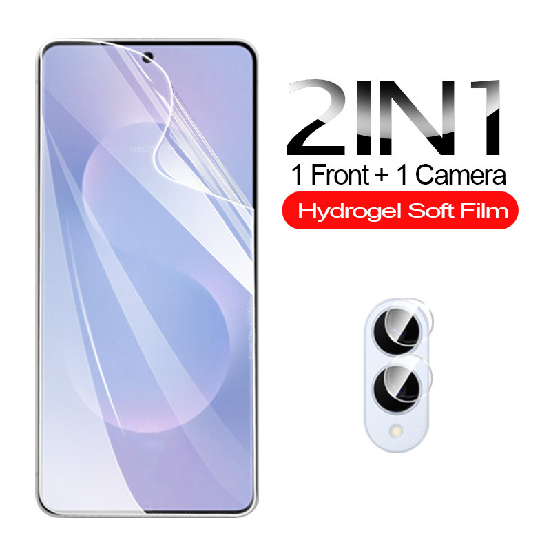 2In1 9999D Soft Hydrogel ฟิล์มป้องกันหน้าจอสําหรับ ROG โทรศัพท์ 3 5 5s 6 7 8 9 Pro FE Edge กล้องแก้ว