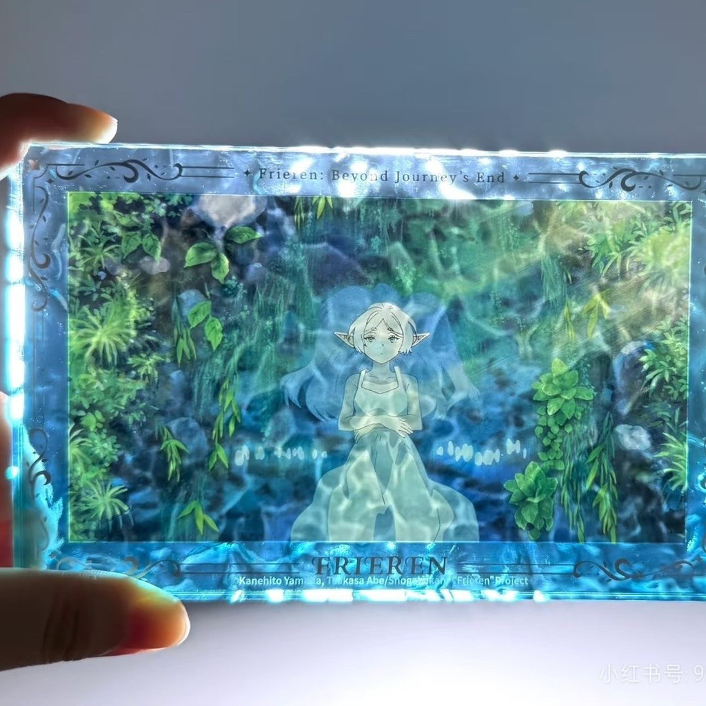 Frieren: Beyond Journeys End Fan-Made High-Value Frieren Sand Flow Mahjong อะคริลิคการ์ดอิฐ – อะนิเมะตกแต่งของขวัญสําหรับเพื่อน