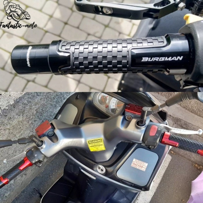 สําหรับ SUZUKI BURGMAN 650 400 125 200 AN650 AN400 AN125 AN200 รถจักรยานยนต์ Handle Grip HandleBar G