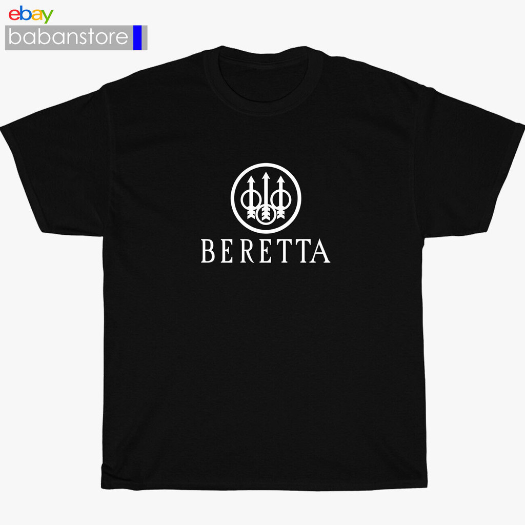 เสื้อใหม่ โลโก้ Beretta Guns Firearms เสื้อยืดสีดํา