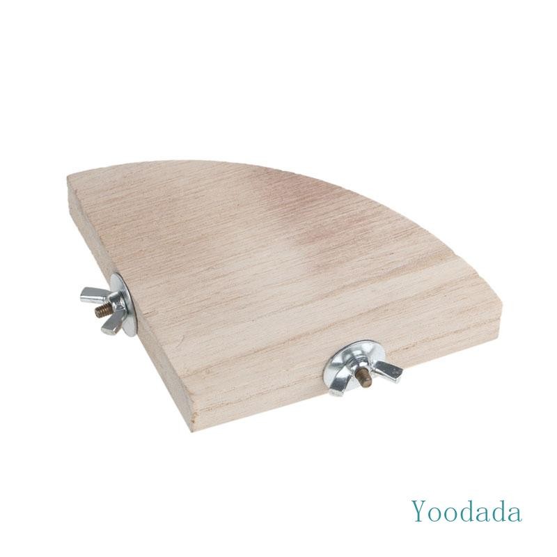 Yoo Platform Natural Stand Fan-Shaped Pedal Pet Bird Corner Playground
