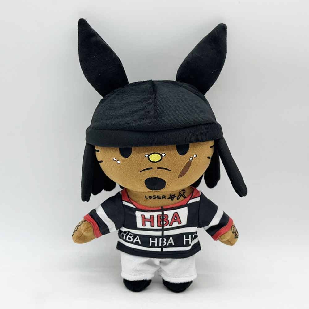 Playboi Carti plush toy black double horn plush soft toy