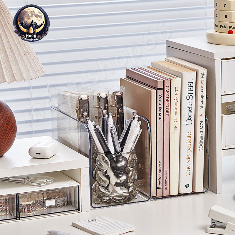 Book Stand, ชั ้ นวางหนังสืออะคริลิคใส , Simple ฟรีผสม U-รูป Bookends Home Office