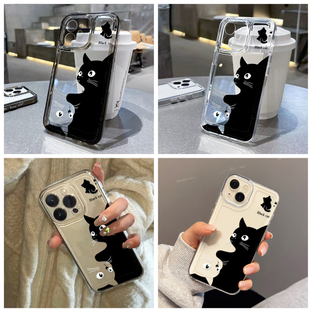 เคสไอโฟน For iPhone 18 Pro 17 16 11 15 13 12 14 Pro Max 7 8 Plus X XR XS Max เคสไอโฟน ดอกไม้ Clear กันกระแทก Space Case