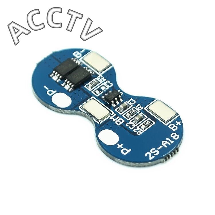 2s Li-ion 18650 แบตเตอรี่ลิเธียม Charger Protection Board 7.4V Overcharge / Overdischarge Protection 4A 2 Series BMS