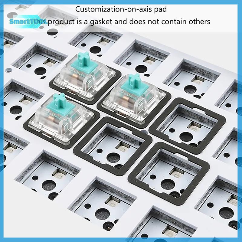 UTZN> 120 ชิ้น Poron IXPE EVA Pad สําหรับ Hot Swappable Mechanical Keyboard ลดเสียงรบกวน Mute แผ่นโฟมใหม่