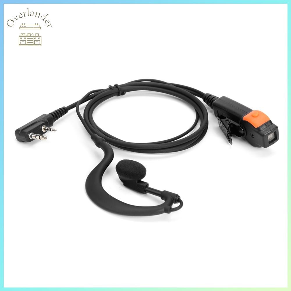 โอเวอร์แลนเดอร์☂ Au Dual PTT K Walkie Talkie วิทยุหูฟังไมโครโฟนสําหรับ Kenwood 888S TYT