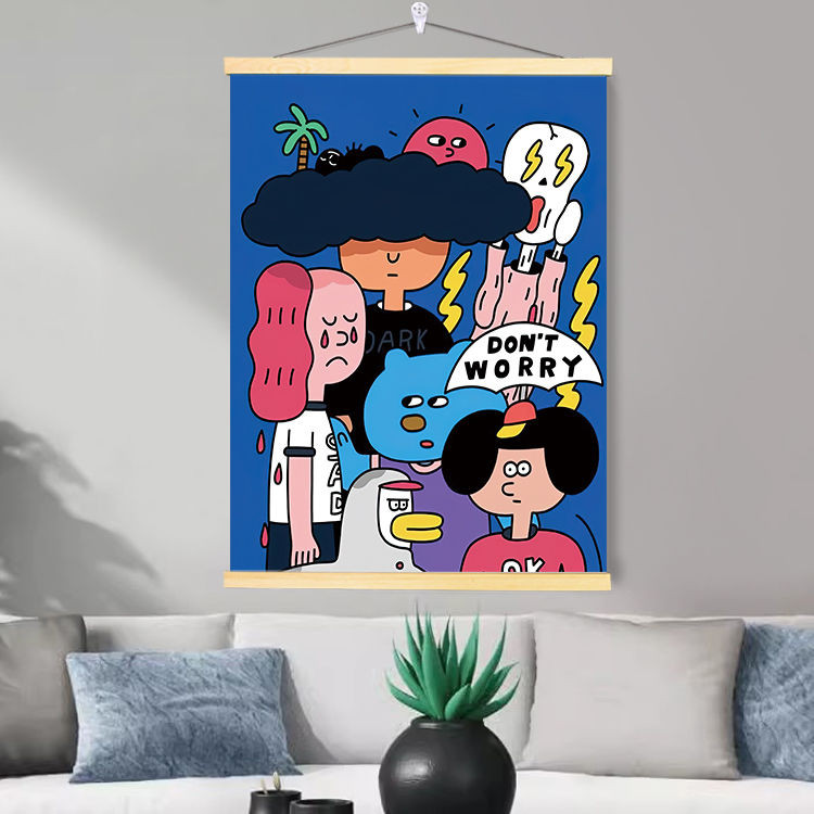 โปสเตอร์เกาหลีตกแต่งผนัง ขนาด 50x70 ซม./60x80 ซม. สําหรับห้องนั่งเล่น ห้องนอน ห้องเด็ก