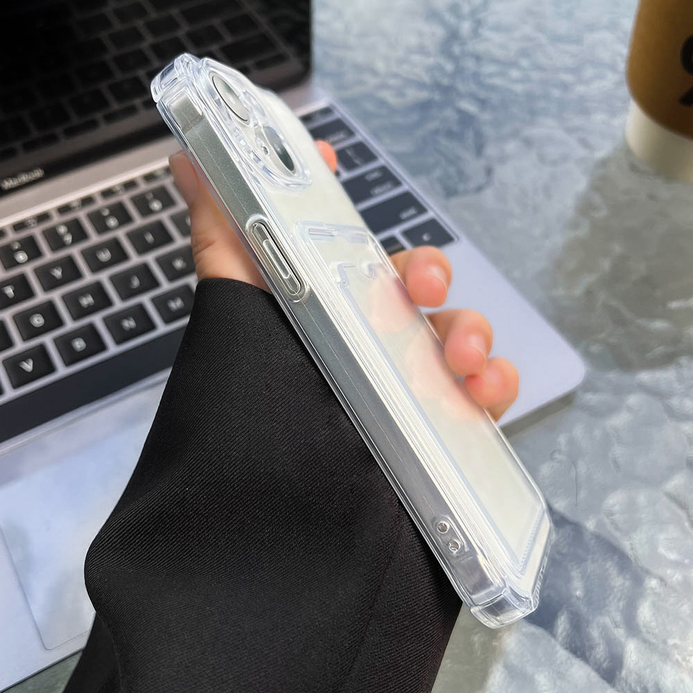 เคสโทรศัพท์แบบมีการ์ด TPU For Oppo A60 A15 A57 A79 5G A16 A18 A17 A74 A54 A78 A38 A17K  A54 A57 A58 A5s Case - รูปที่ 6