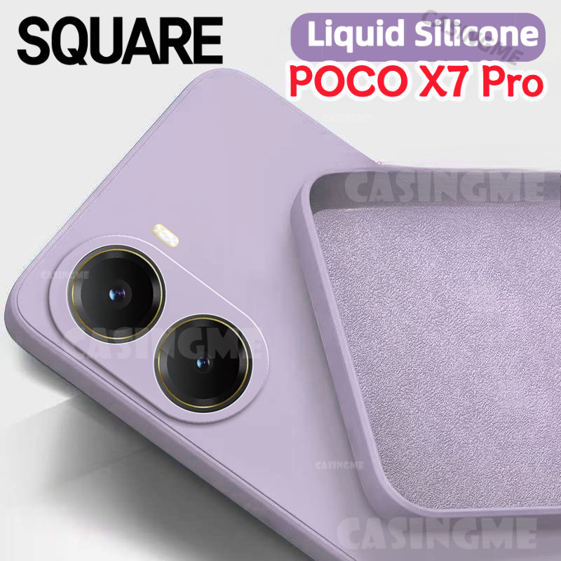 Poco X7 Pro 2025 Square Liquid Soft สําหรับ POCO X7 Pro 5G X7Pro PocoX7Pro PocoX7 7XPro X 7 Pro 4G 5