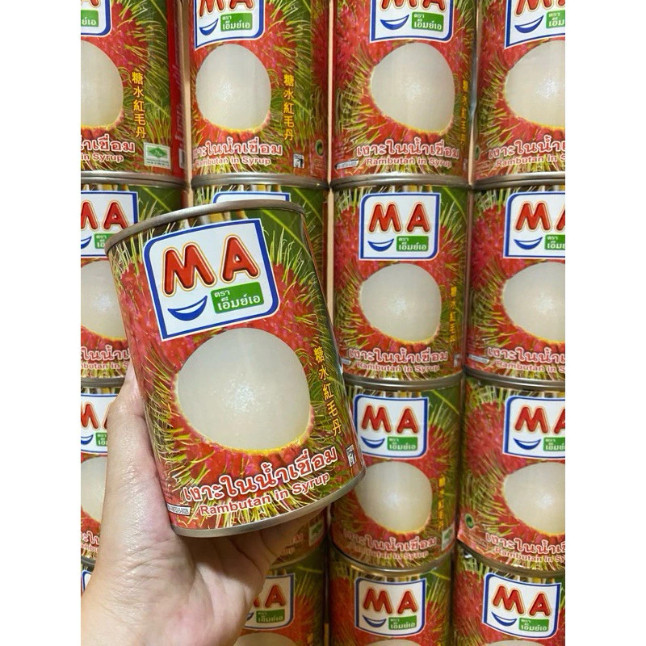 🎐MA ลำไยกระป๋อง🎐 ลำไยในน้ำเชื่อม 🥫MA เงาะกระป๋องในน้ำเชื่อม 🥫 เงาะในน้ำเชื่อม เงาะกระป๋อง​ ผลไม้​กระป๋อง​ เงาะ คุณภาพ​ดี