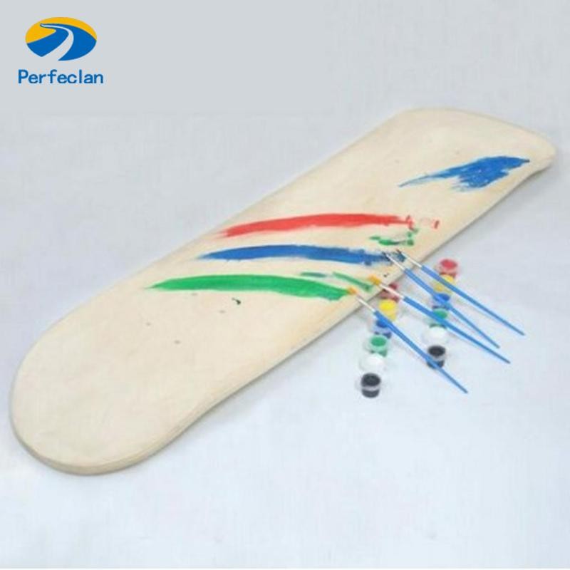 Perfeclan Blank Skateboard Deck เว้า Longboard Skate Decks DIY Handmade Maple Longboard Decks