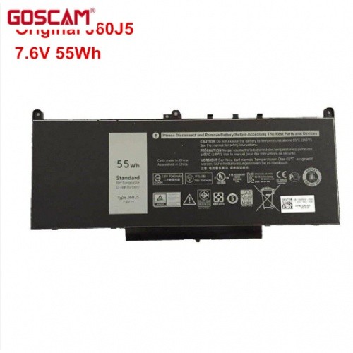 ✿J60J5เปลี่ยนแบตเตอรี่แล็ปท็อปสำหรับ Dell Latitude E7270 E7470 J60J5 R1V85 242WD