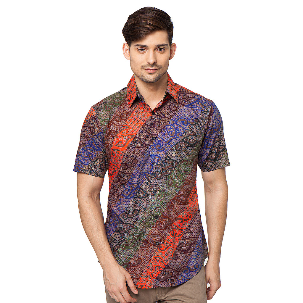 Pradawita Batik Slim Fit แขนสั้น 2A Gradation