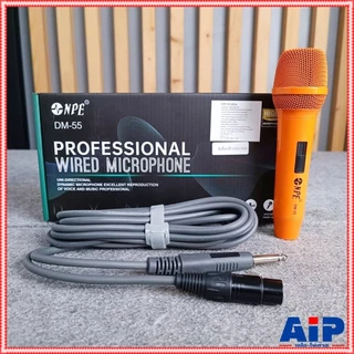มี 6 สีให้เลือก NPE DM-55 ไมค์สาย ดำ / เขียว / เหลือง / ส้ม / ชมพู / ฟ้า ไมโครโฟนไดนามิก DM 55 DM55 เอไอ-ไพศาล