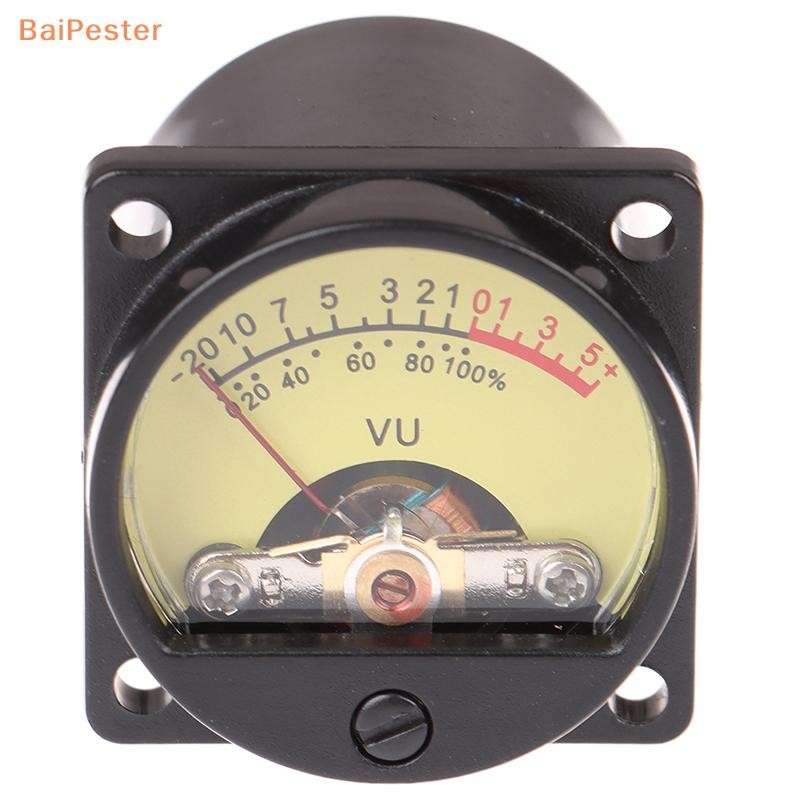 [BaiPester] 1 PC แผง VU Meter 6-12V หลอดไฟ Warm Back Light Recording Audio Level Amp Meter