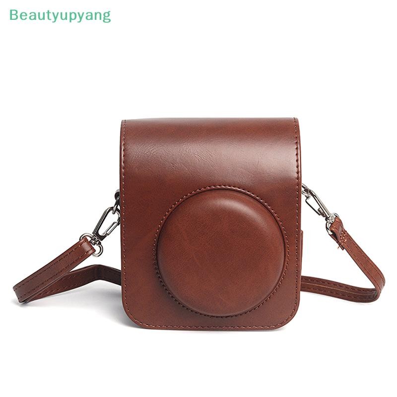 [Beautyupyang] 1 ชิ้นสําหรับ Instax Mini 12 กรณีกระเป๋ากล้องปกหนัง PU กระเป๋ากล้องสําหรับ Instax Mini 12 กระเป๋ากล้องพร้อมสายคล้องไหล่